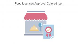 Food Licenses Approval Colored Icon In Powerpoint Pptx Png And Editable Eps Format