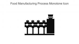 Food Manufacturing Process Monotone Icon In Powerpoint Pptx Png And Editable Eps Format