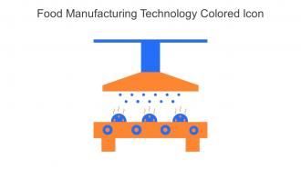 Food Manufacturing Technology Colored Icon In Powerpoint Pptx Png And Editable Eps Format