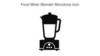Food Mixer Blender Monotone Icon In Powerpoint Pptx Png And Editable Eps Format