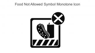 Food Not Allowed Symbol Monotone Icon In Powerpoint Pptx Png And Editable Eps Format