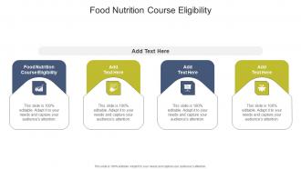 Food Nutrition Course Eligibility In Powerpoint And Google Slides Cpb