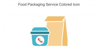 Food Packaging Service Colored Icon In Powerpoint Pptx Png And Editable Eps Format