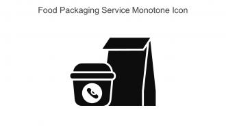 Food Packaging Service Monotone Icon In Powerpoint Pptx Png And Editable Eps Format