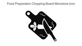 Food Preparation Chopping Board Monotone Icon In Powerpoint Pptx Png And Editable Eps Format