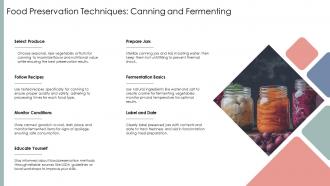 Food Preservation Techniques Canning And Fermenting Urban Homesteading ST AI SS