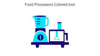 Food Processors Colored Icon In Powerpoint Pptx Png And Editable Eps Format