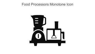 Food Processors Monotone Icon In Powerpoint Pptx Png And Editable Eps Format