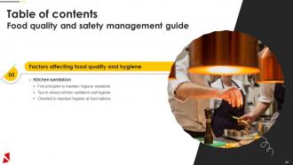 Food Quality And Safety Management Guide Powerpoint Presentation Slides Multipurpose Compatible