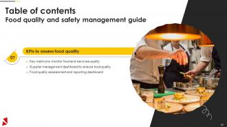 Food Quality And Safety Management Guide Powerpoint Presentation Slides Compatible Researched