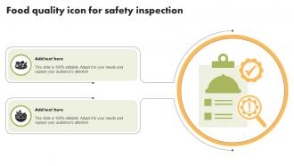 Food Quality Icon For Safety Inspection