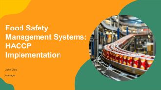 Food Safety Management Systems HACCP Implementation PPT Mockup AT