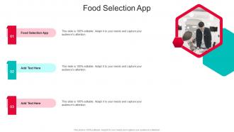Food Selection App In Powerpoint And Google Slides Cpb