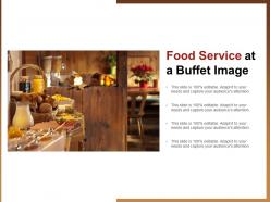 Food service at a buffet image