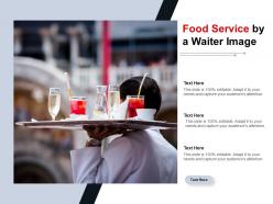 Food service by a waiter image