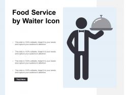 Food Service By Waiter Icon