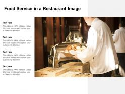 Food Service In A Restaurant Image