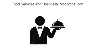 Food Services And Hospitality Monotone Icon In Powerpoint Pptx Png And Editable Eps Format