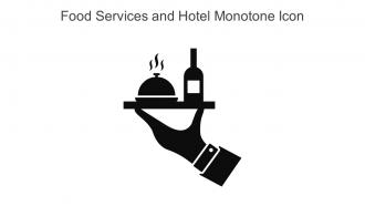 Food Services And Hotel Monotone Icon In Powerpoint Pptx Png And Editable Eps Format