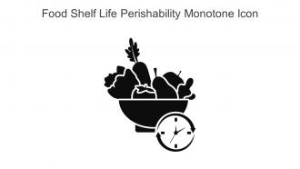 Food Shelf Life Perishability Monotone Icon In Powerpoint Pptx Png And Editable Eps Format