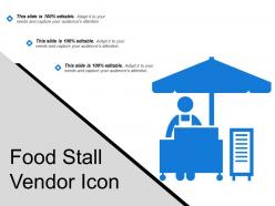 Food stall vendor icon