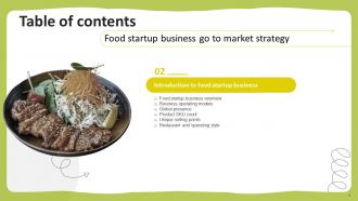 Food Startup Business Go To Market Strategy Powerpoint Presentation Slides Content Ready Images