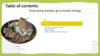 Food Startup Business Go To Market Strategy Powerpoint Presentation Slides Graphical Images
