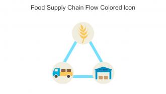 Food Supply Chain Flow Colored Icon In Powerpoint Pptx Png And Editable Eps Format