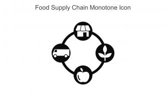 Food Supply Chain Monotone Icon In Powerpoint Pptx Png And Editable Eps Format