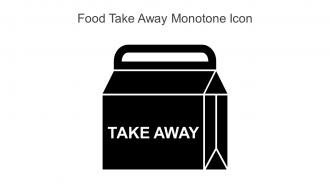 Food Take Away Monotone Icon In Powerpoint Pptx Png And Editable Eps Format