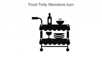 Food Trolly Monotone Icon In Powerpoint Pptx Png And Editable Eps Format