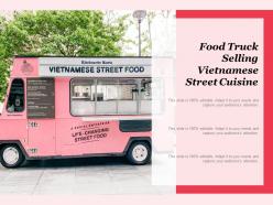 Food truck selling vietnamese street cuisine