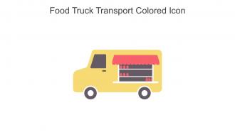 Food Truck Transport Colored Icon In Powerpoint Pptx Png And Editable Eps Format