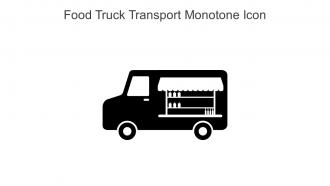 Food Truck Transport Monotone Icon In Powerpoint Pptx Png And Editable Eps Format