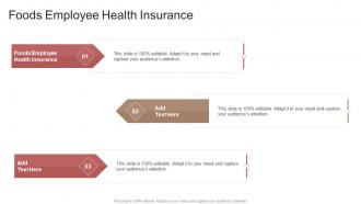 Foods Employee Health Insurance In Powerpoint And Google Slides Cpb