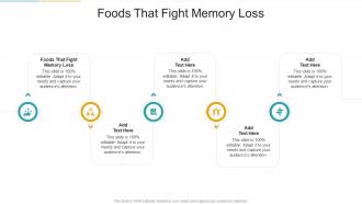 Foods That Fight Memory Loss In Powerpoint And Google Slides Cpb