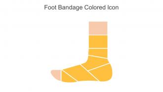 Foot Bandage Colored Icon In Powerpoint Pptx Png And Editable Eps Format