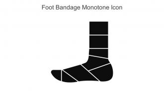 Foot Bandage Monotone Icon In Powerpoint Pptx Png And Editable Eps Format