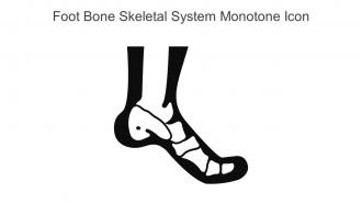 Foot Bone Skeletal System Monotone Icon In Powerpoint Pptx Png And Editable Eps Format