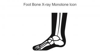 Foot Bone X Ray Monotone Icon In Powerpoint Pptx Png And Editable Eps Format