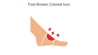 Foot Broken Colored Icon In Powerpoint Pptx Png And Editable Eps Format