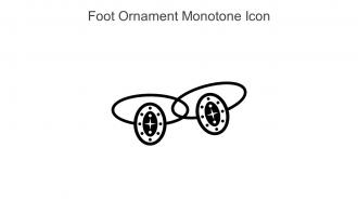Foot Ornament Monotone Icon In Powerpoint Pptx Png And Editable Eps Format