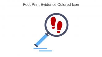 Foot Print Evidence Colored Icon In Powerpoint Pptx Png And Editable Eps Format