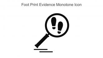 Foot Print Evidence Monotone Icon In Powerpoint Pptx Png And Editable Eps Format