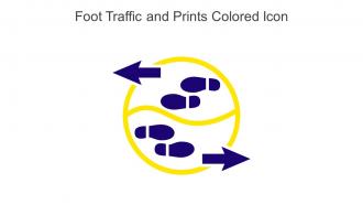 Foot Traffic And Prints Colored Icon In Powerpoint Pptx Png And Editable Eps Format