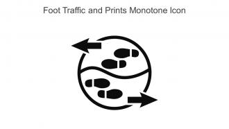 Foot Traffic And Prints Monotone Icon In Powerpoint Pptx Png And Editable Eps Format