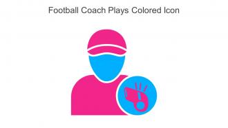 Football Coach Plays Colored Icon In Powerpoint Pptx Png And Editable Eps Format