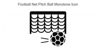 Football Net Pitch Ball Monotone Icon In Powerpoint Pptx Png And Editable Eps Format