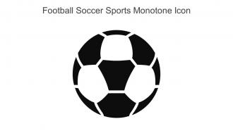 Football Soccer Sports Monotone Icon In Powerpoint Pptx Png And Editable Eps Format