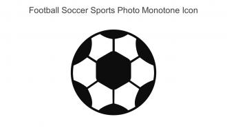 Football Soccer Sports Photo Monotone Icon In Powerpoint Pptx Png And Editable Eps Format